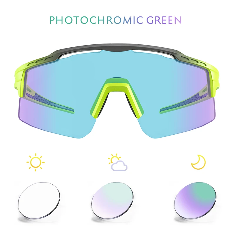 Photochromic Sunglasses UV400 Bike Bicycle Glasses Men's Blue Sports Woman Cycling Eyewear Outdoor MTB Glasses Bike Goggles