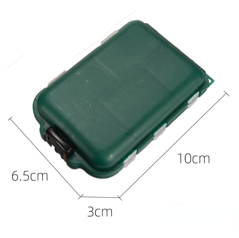 10 Grid Fishing Accessories Storage Box Luya Fishing Gear Divided Grid Bait Box Double-sided Fishing Group Accessories Box
