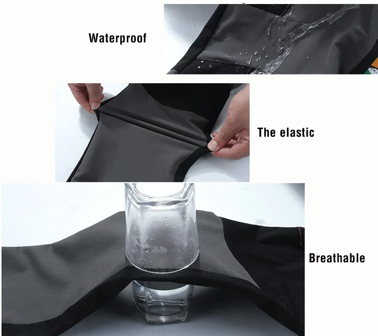 TRVLWEGO Men Summer Hiking Pants Wear-resistant Water Splash Prevention Quick Dry UV Proof Elastic Thin Camping Trousers