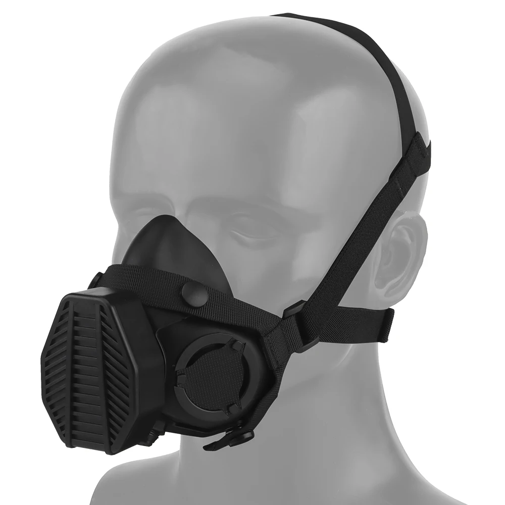SOTR Mask Special Tactical Respirator Gas Mask Half Face for Militar Paintball Airsoft CS Cosplay HEPA Filtration Particulat