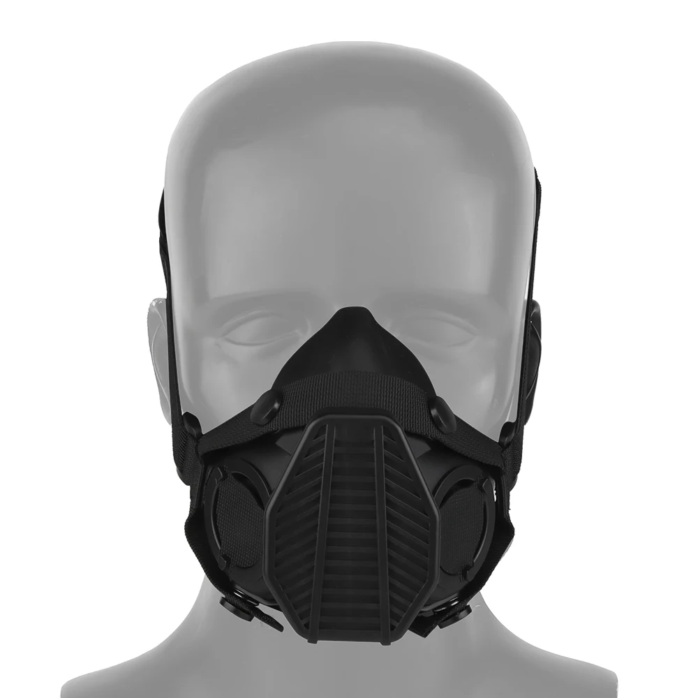 SOTR Mask Special Tactical Respirator Gas Mask Half Face for Militar Paintball Airsoft CS Cosplay HEPA Filtration Particulat