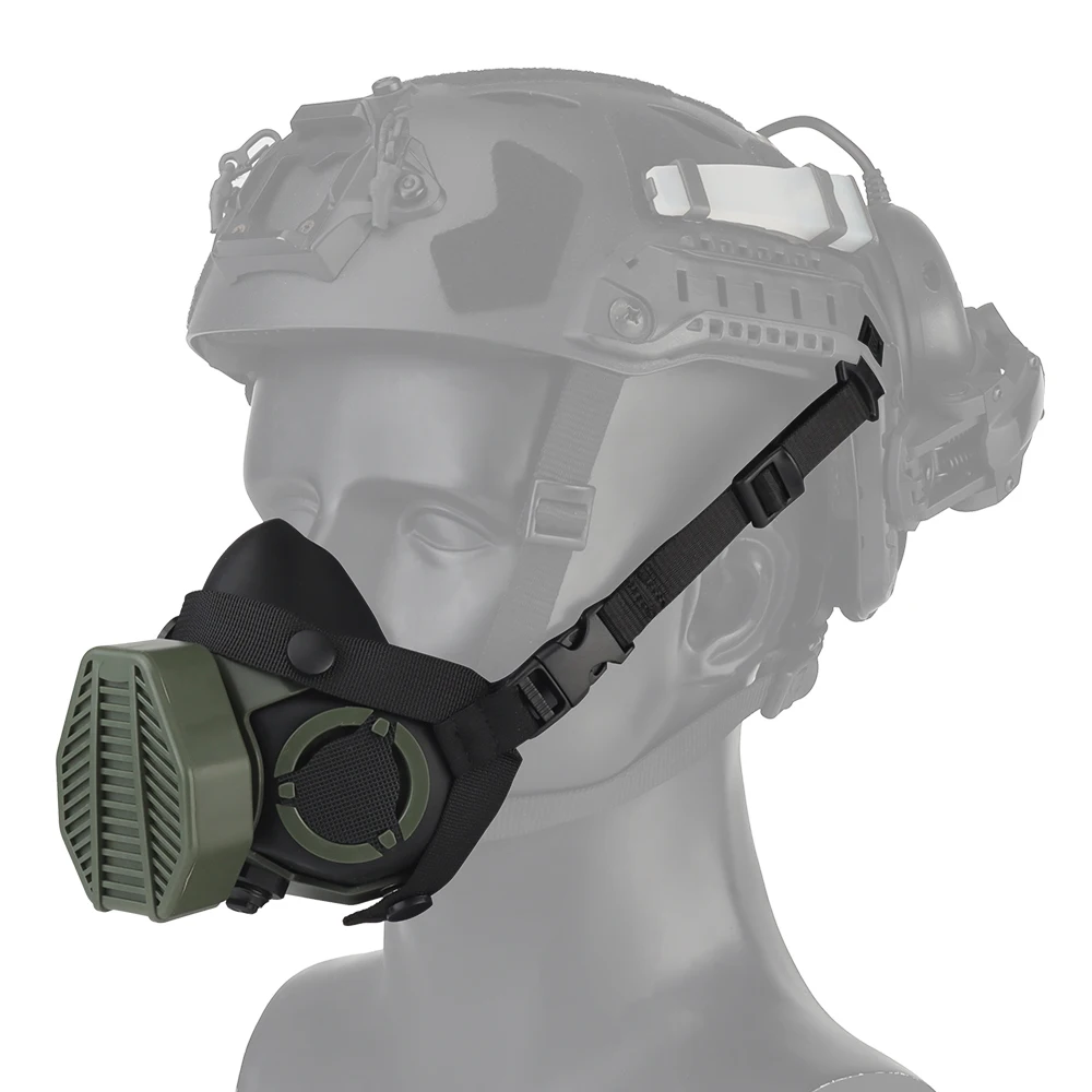 SOTR Mask Special Tactical Respirator Gas Mask Half Face for Militar Paintball Airsoft CS Cosplay HEPA Filtration Particulat