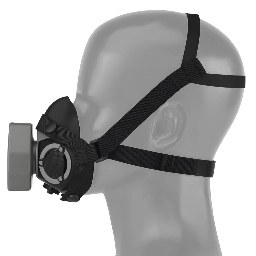 SOTR Mask Special Tactical Respirator Gas Mask Half Face for Militar Paintball Airsoft CS Cosplay HEPA Filtration Particulat