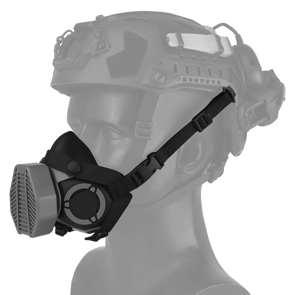 SOTR Mask Special Tactical Respirator Gas Mask Half Face for Militar Paintball Airsoft CS Cosplay HEPA Filtration Particulat