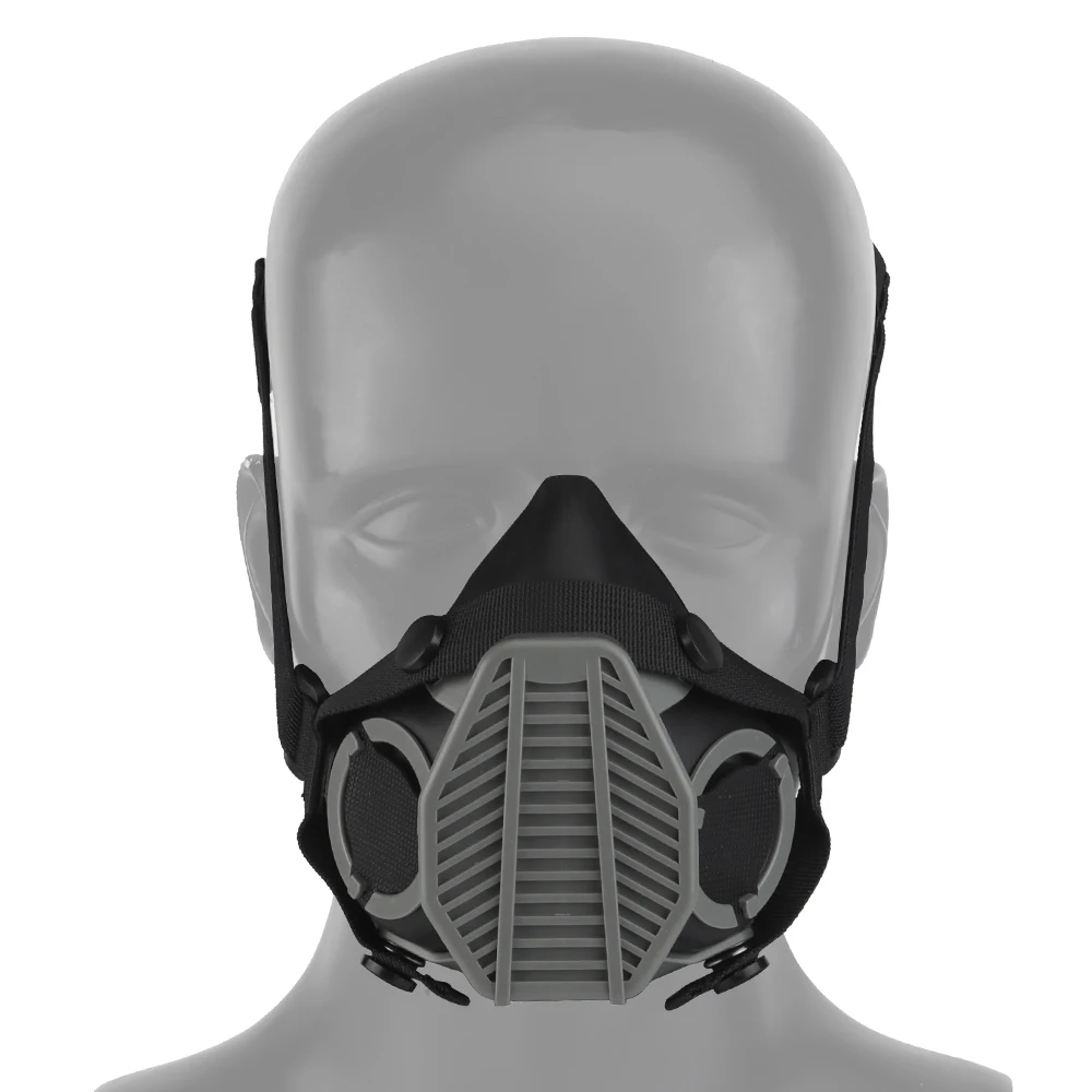 SOTR Mask Special Tactical Respirator Gas Mask Half Face for Militar Paintball Airsoft CS Cosplay HEPA Filtration Particulat