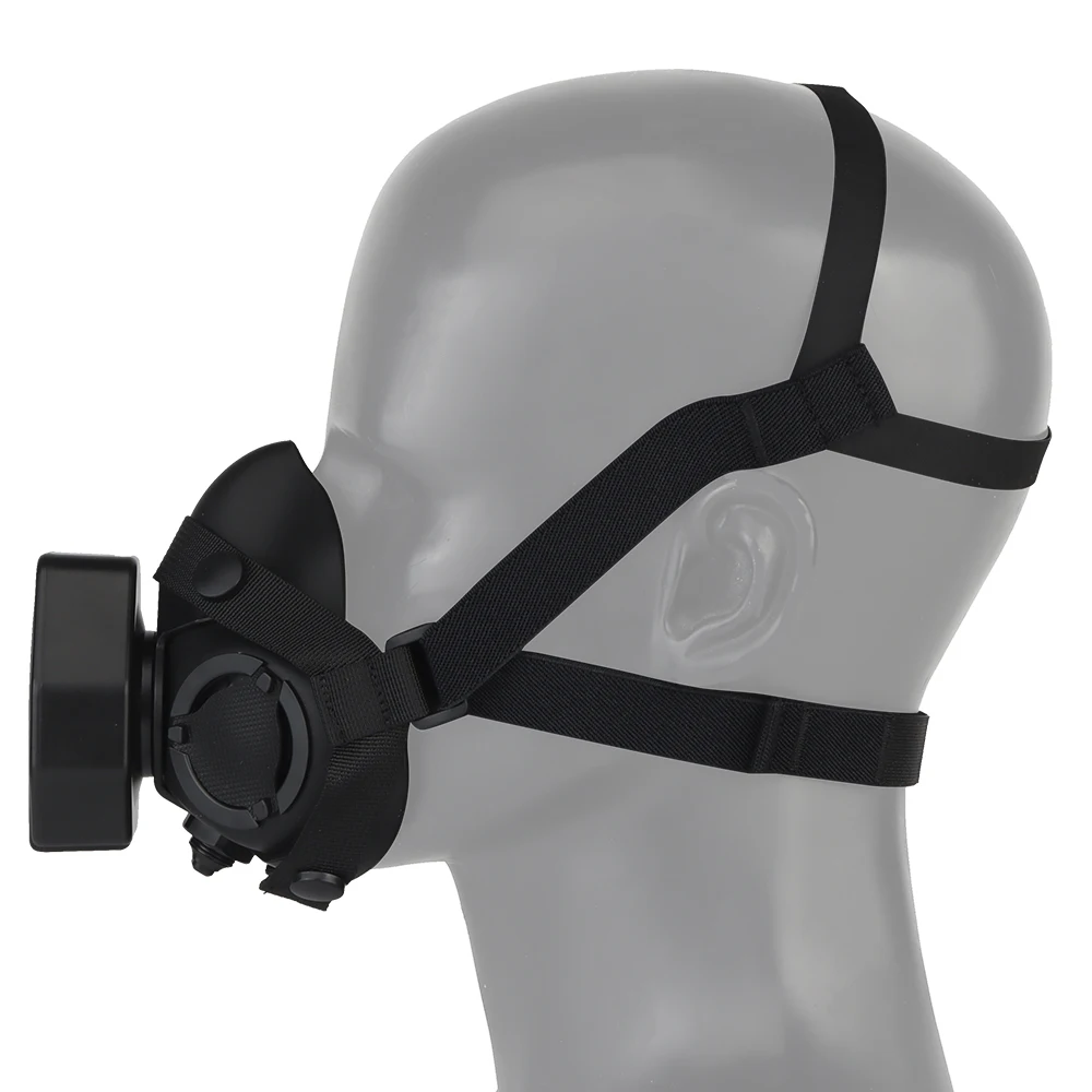 SOTR Mask Special Tactical Respirator Gas Mask Half Face for Militar Paintball Airsoft CS Cosplay HEPA Filtration Particulat