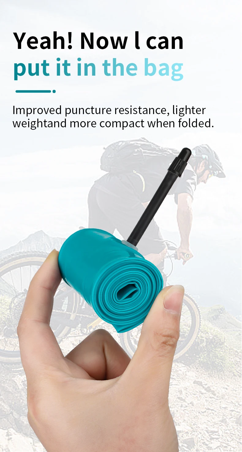 GUSTAVO TPU Ultralight MTB Bike Inner Tube 26/27.5/29 X1.95-2.8C French Valve Length 45mm