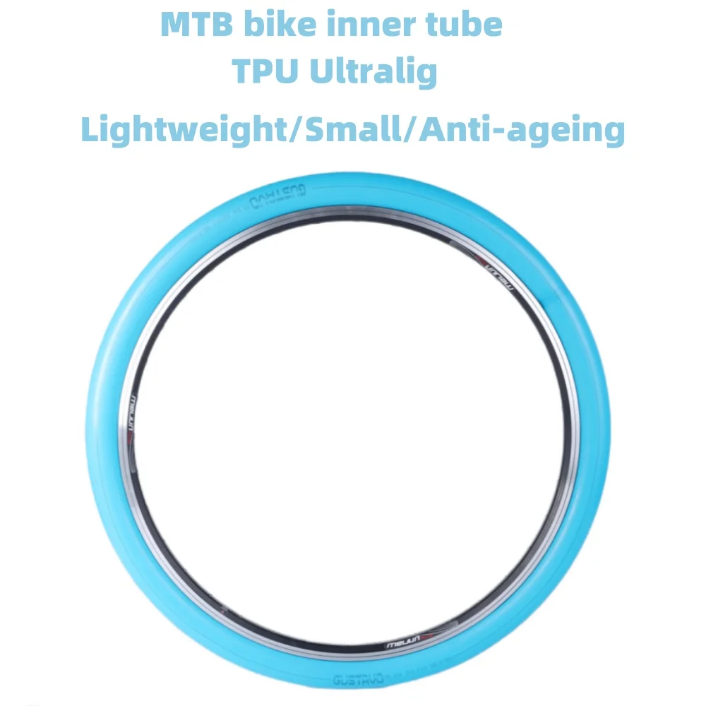 GUSTAVO TPU Ultralight MTB Bike Inner Tube 26/27.5/29 X1.95-2.8C French Valve Length 45mm
