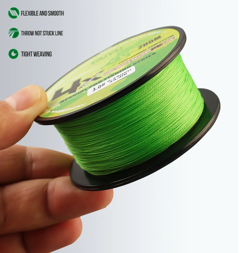 TAIYU 4 Strands 200M PE Braided Fishing Line 19LB-70LB Japan Durable Multifilament Fishing Line Super Smooth Carp Fishing Line