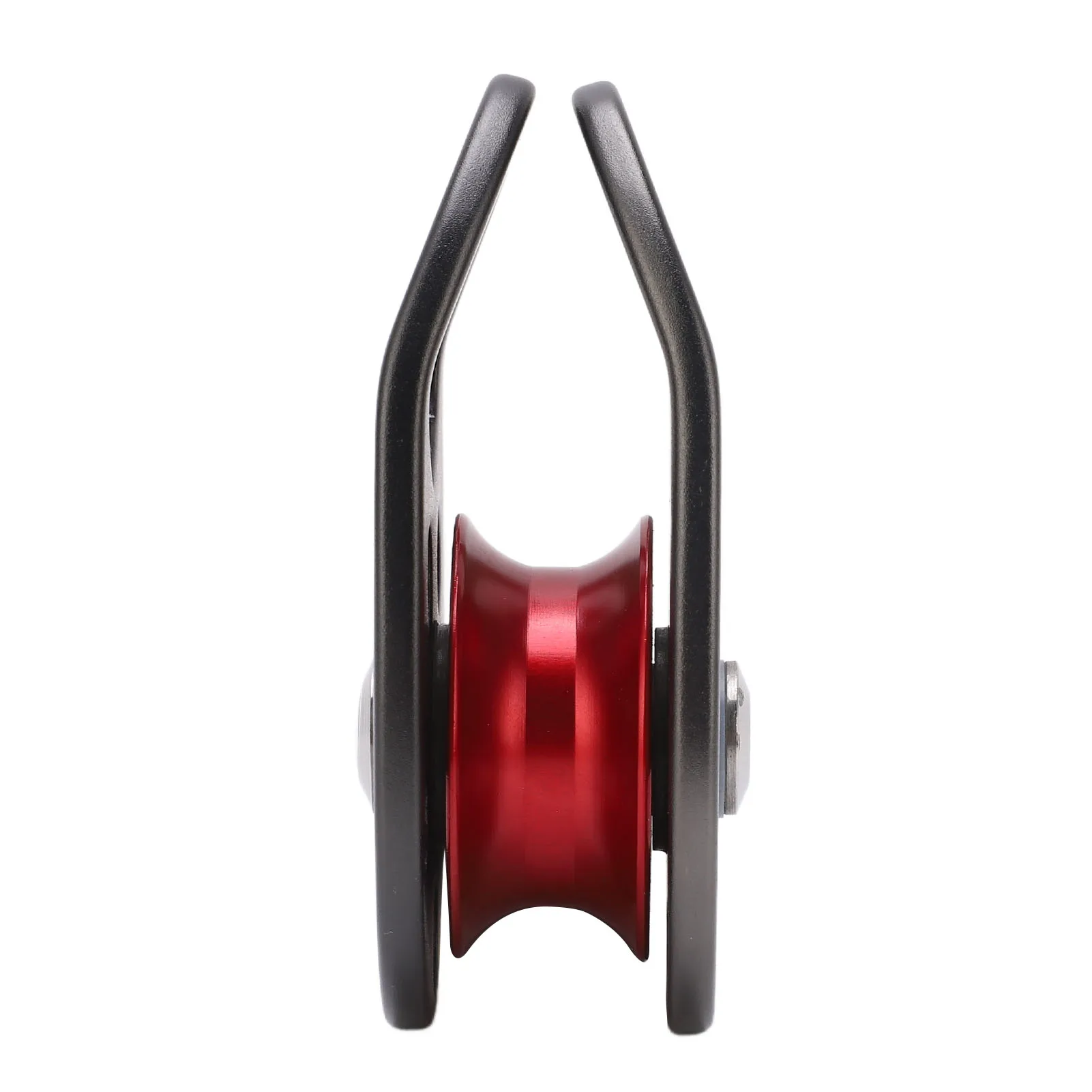 Portable Climbing Pulley Aluminum Alloy Single Fixed Swing Pulley 20KN Large Load Bearing Ascender For Rock Climbing