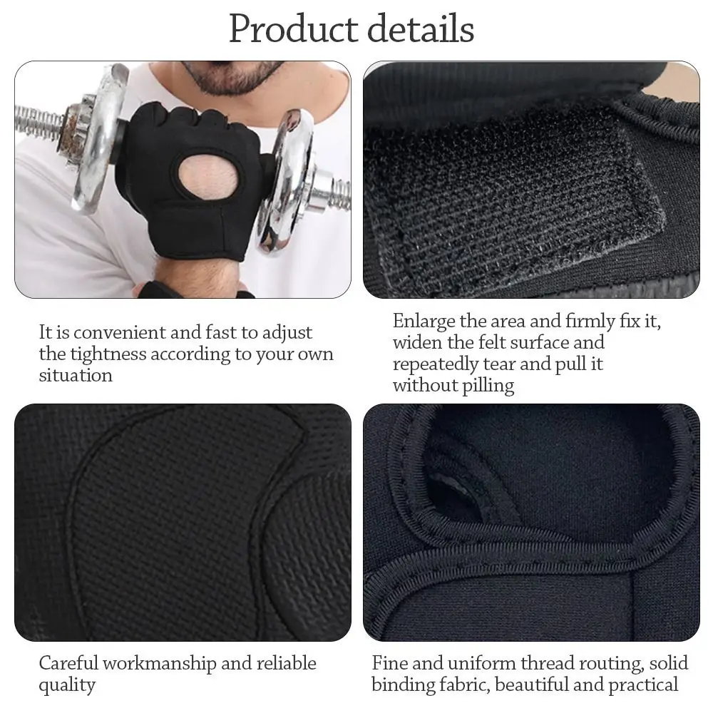 Women Men Fitness Gym Gloves Weightlifting Gloves Half Finger Breathable Non-slip Gel Pad Bodybuilding Training Dumbbells Gloves