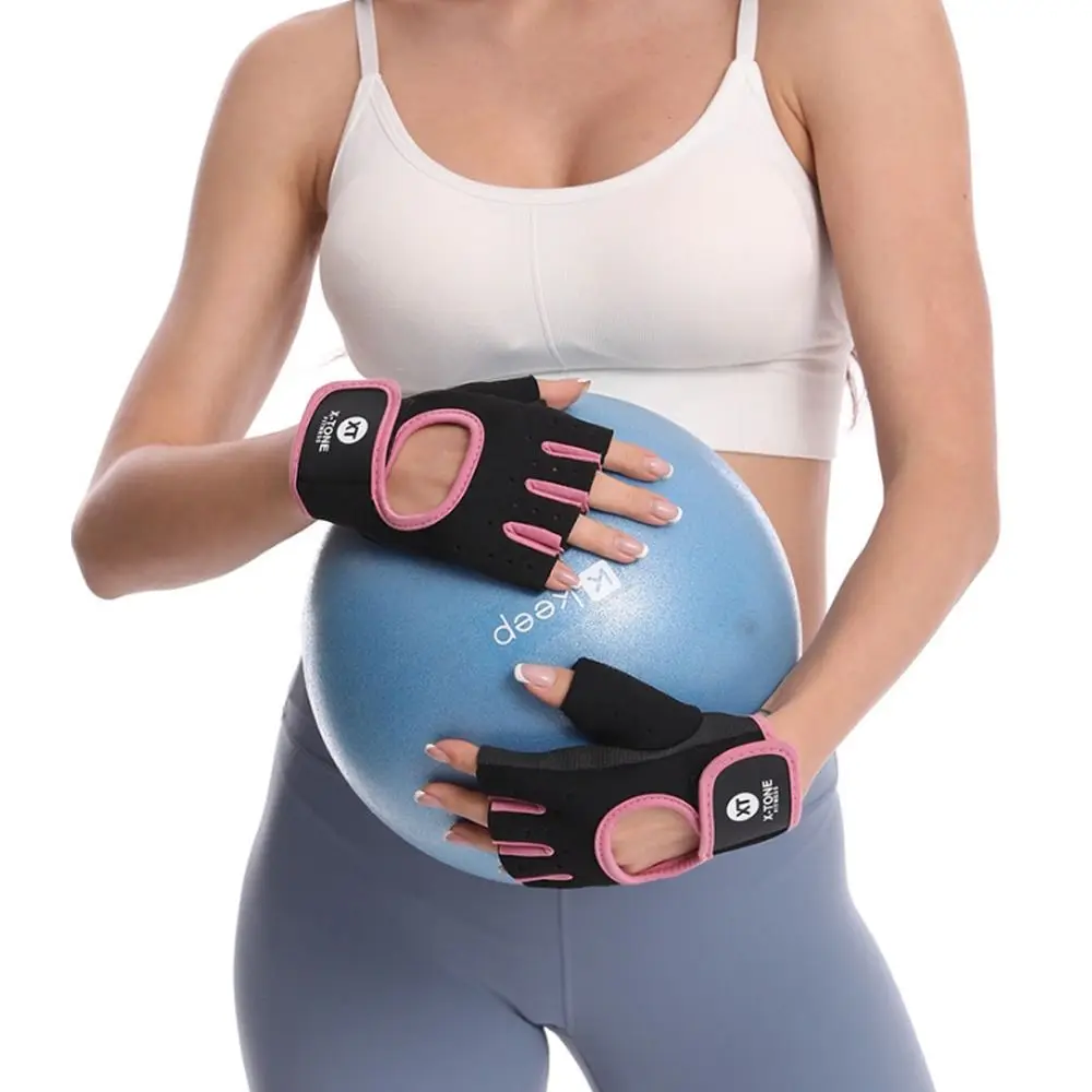 Women Men Fitness Gym Gloves Weightlifting Gloves Half Finger Breathable Non-slip Gel Pad Bodybuilding Training Dumbbells Gloves