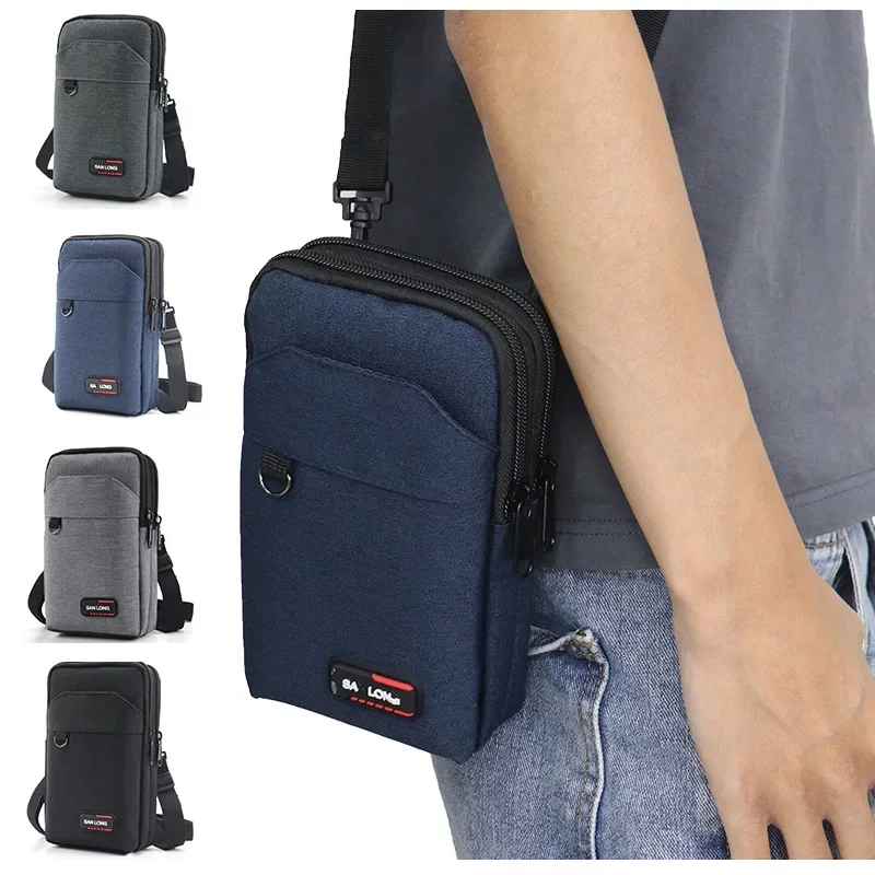 Waterproof Waist Bag Purse Single/double Layer Outdoor Waist Fanny Pack Men Phone Pouch Camping Hunting Tactical Bag with Belt