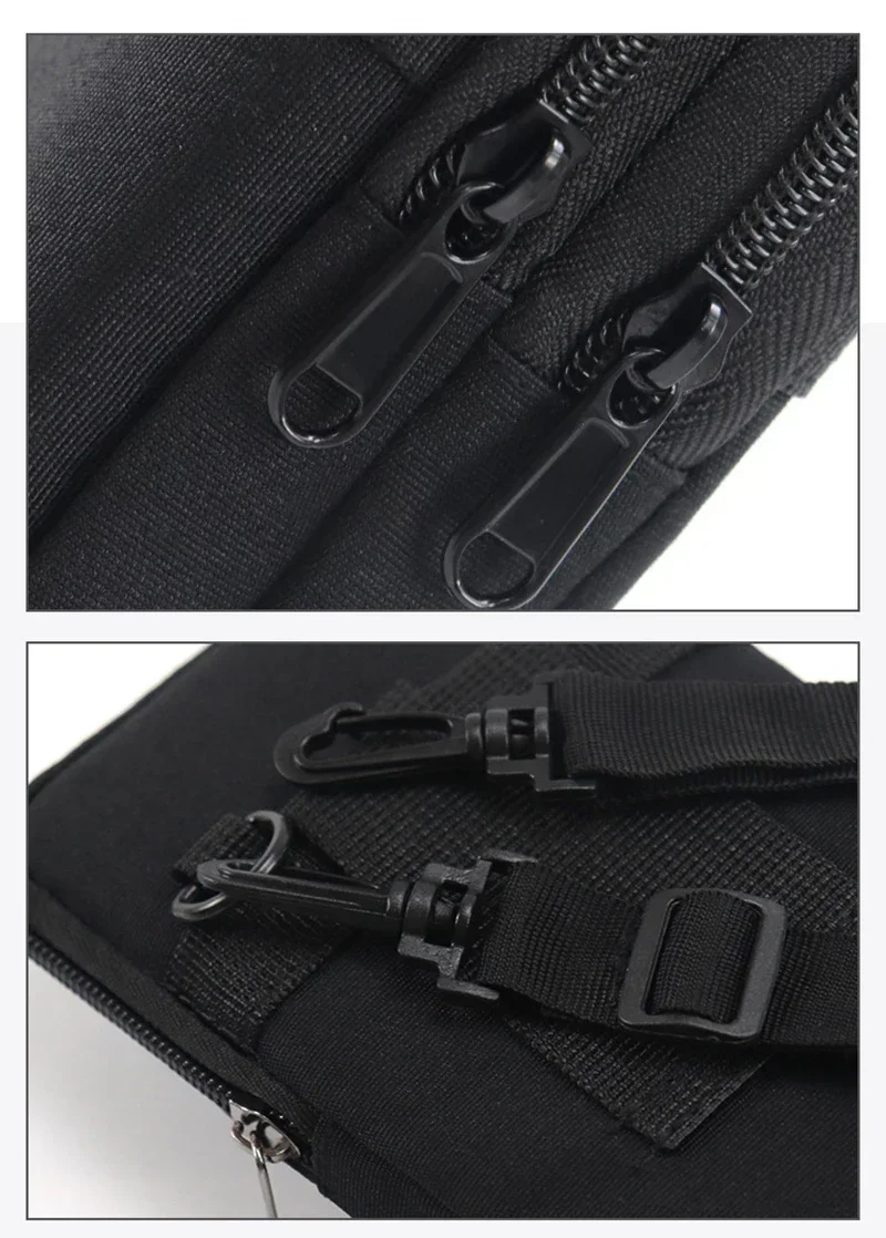 Waterproof Waist Bag Purse Single/double Layer Outdoor Waist Fanny Pack Men Phone Pouch Camping Hunting Tactical Bag with Belt