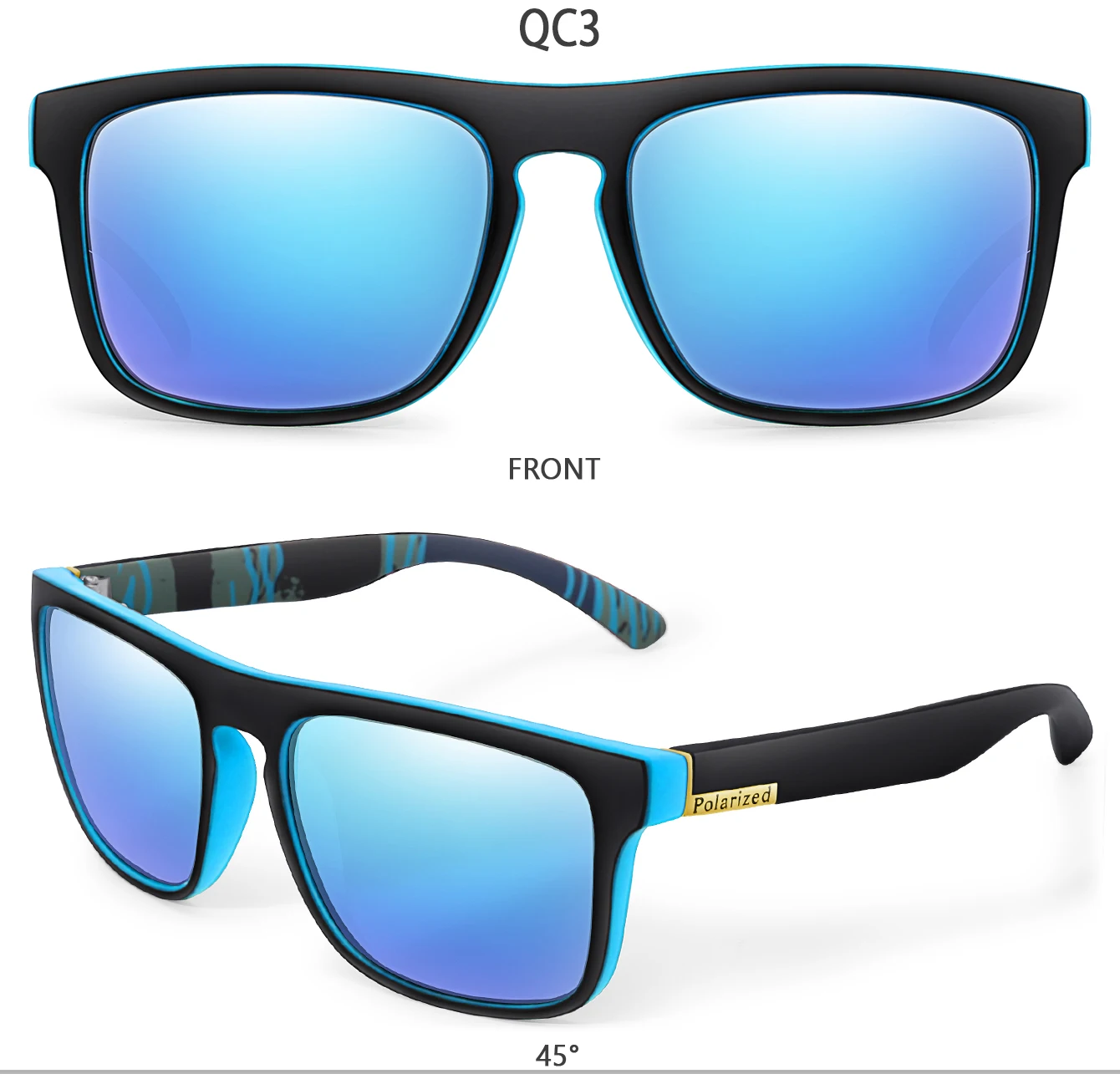Fashion Polarized Color Changing Cycling Sunglasses Men Night Vision Car Driving Sunglass Dirt Bike Motorcycle Glasses