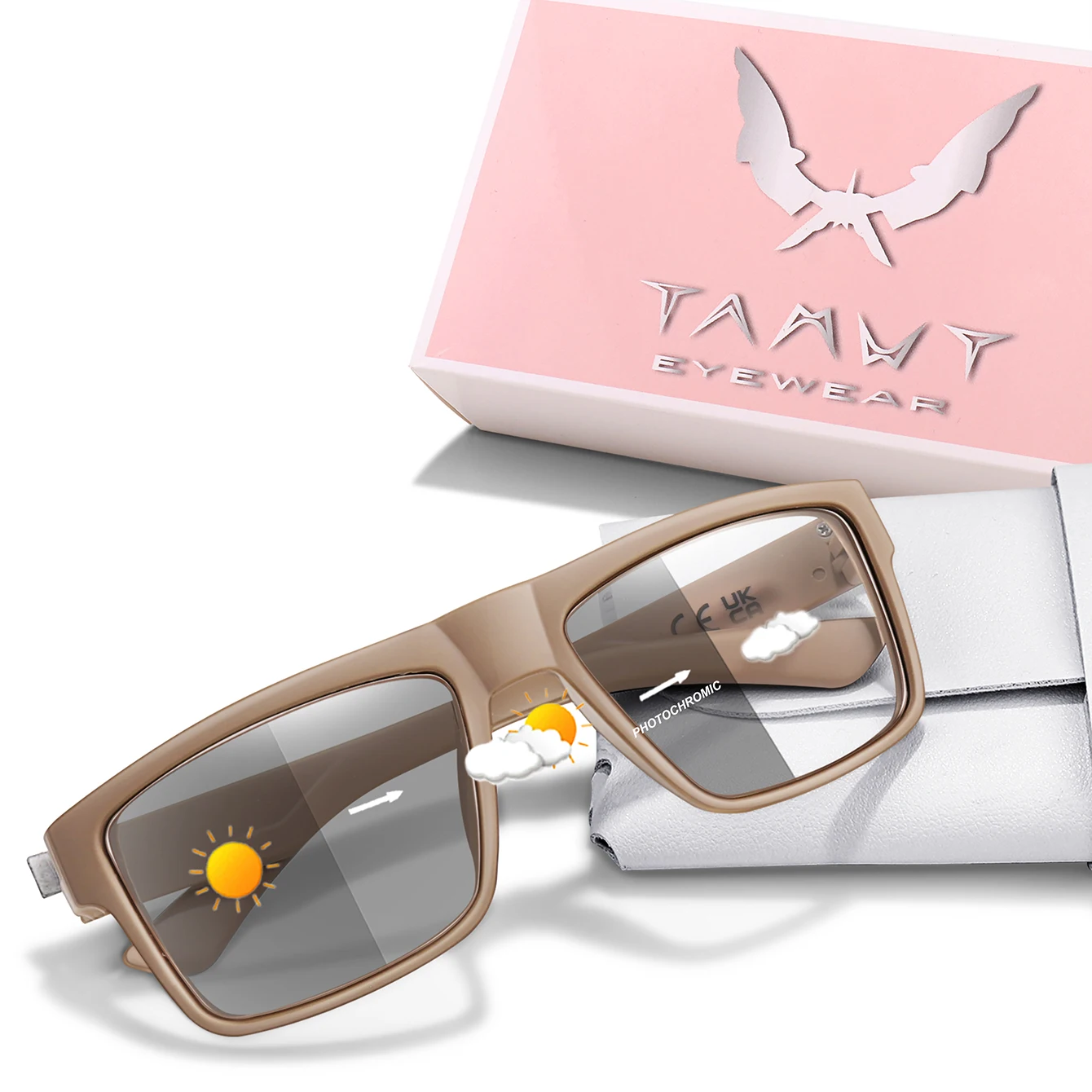 Fashion Polarized Color Changing Cycling Sunglasses Men Night Vision Car Driving Sunglass Dirt Bike Motorcycle Glasses