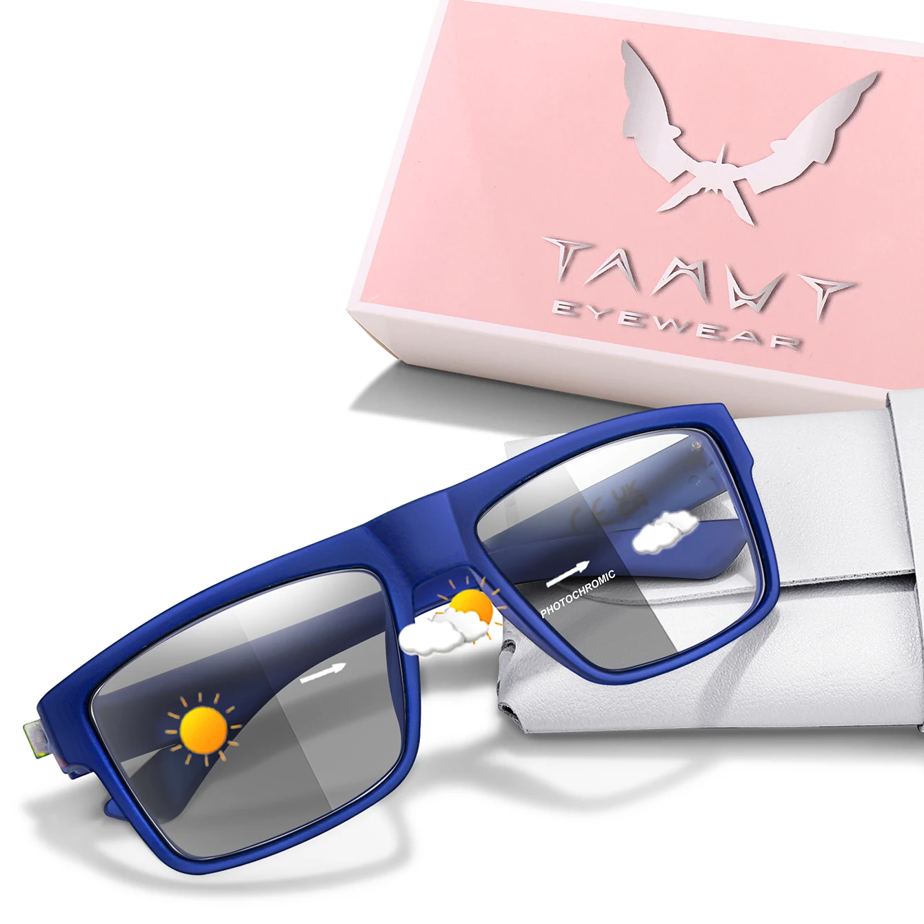 Fashion Polarized Color Changing Cycling Sunglasses Men Night Vision Car Driving Sunglass Dirt Bike Motorcycle Glasses