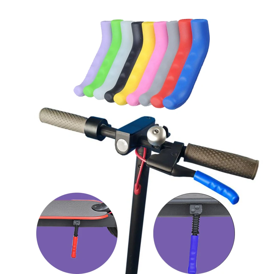 Electric Sccoter Anti-slip Brake Handle Grips Silicone Gel Lever Cover For Xiaomi M365 PRO Mi3 4 Pro Protector Sleeve Case