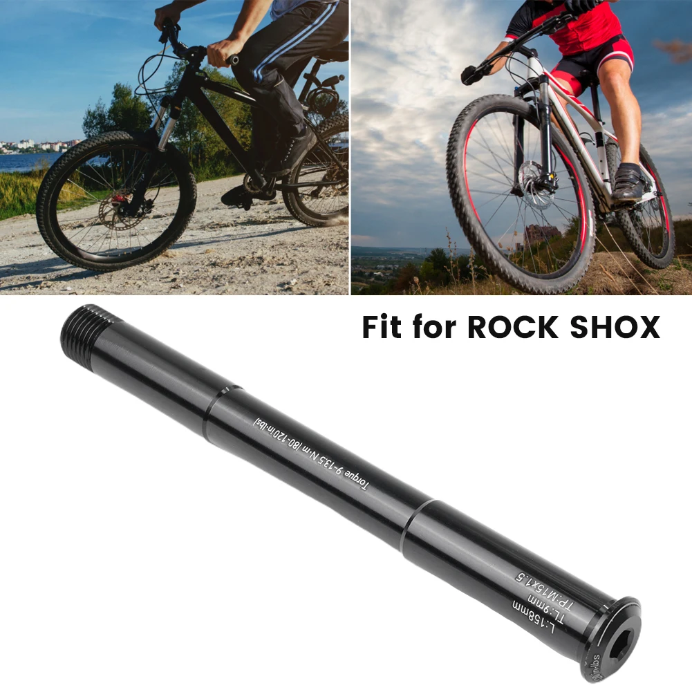 Mountain Bike Thru Axle 158mm Front Hubs Tube Boost Shaft for ROCK SHOX Front Fork 110*15mm Frame Road Bicycle Lever Accessories