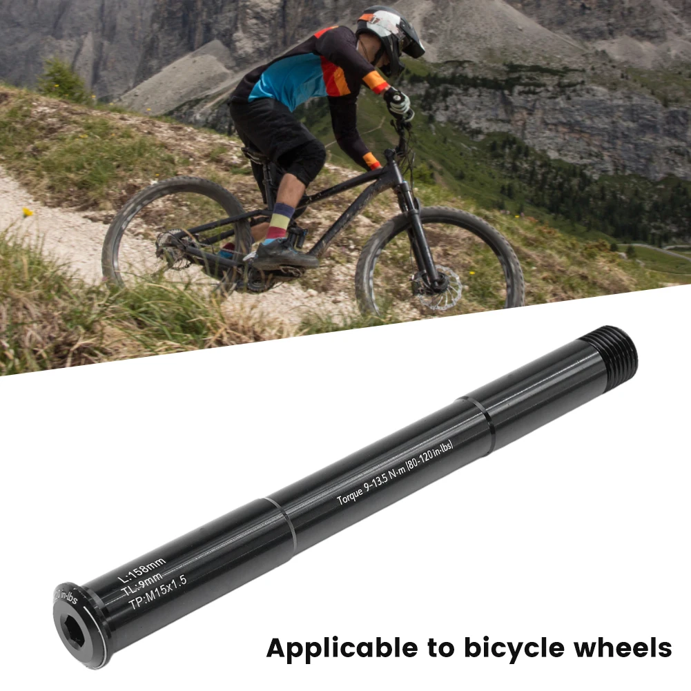 Mountain Bike Thru Axle 158mm Front Hubs Tube Boost Shaft for ROCK SHOX Front Fork 110*15mm Frame Road Bicycle Lever Accessories