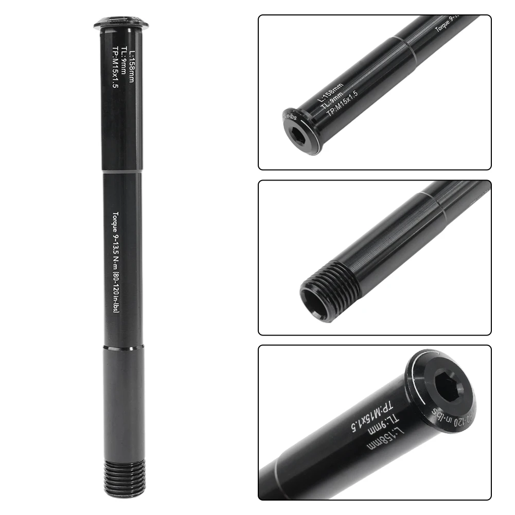 Mountain Bike Thru Axle 158mm Front Hubs Tube Boost Shaft for ROCK SHOX Front Fork 110*15mm Frame Road Bicycle Lever Accessories