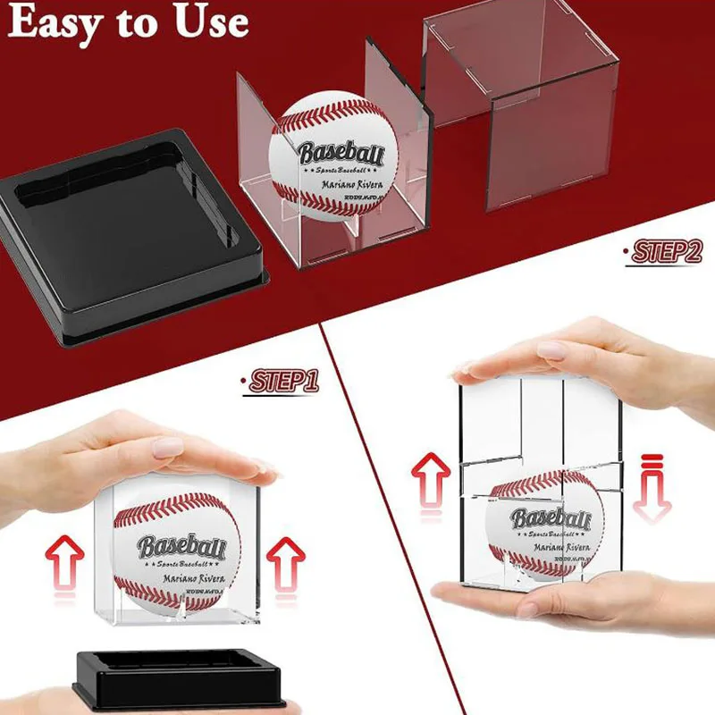 Quality Acrylic Baseball Box Display Golf Tennis Ball Transparent Case For Souvenir Storage Box