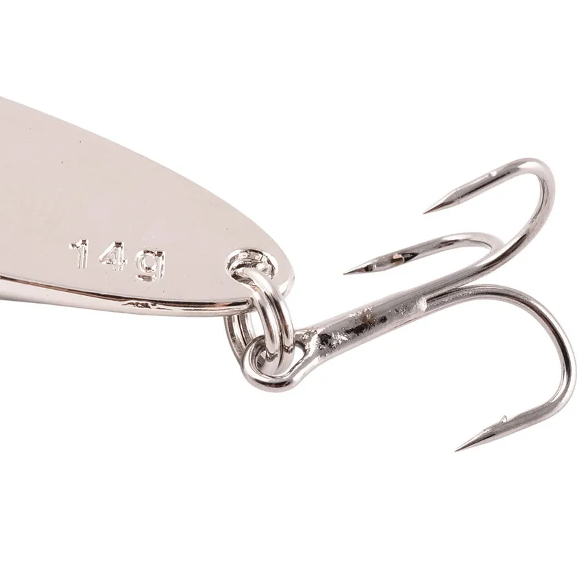 5PCS 3g-21g Luminous Fishing Metal Spoon Lure Hard Baits Bass Silver Spoon Fishing Lure Pesca Tackle Wobblers Isca Artificial
