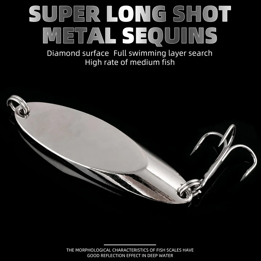 5PCS 3g-21g Luminous Fishing Metal Spoon Lure Hard Baits Bass Silver Spoon Fishing Lure Pesca Tackle Wobblers Isca Artificial