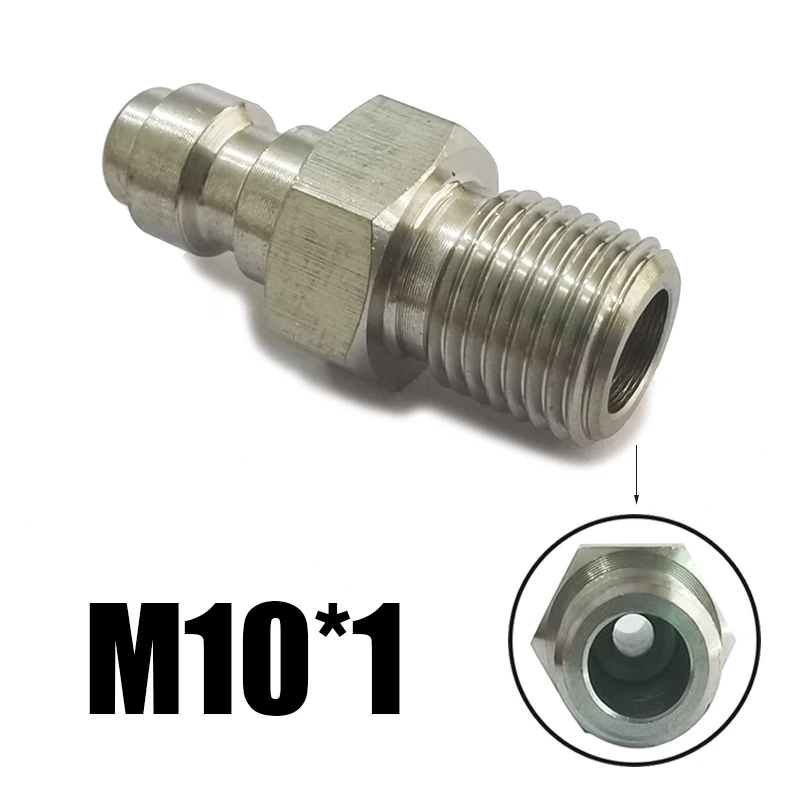 HPA Air 8mm Quick Disconnect Male Female Adaptor 8mm Fill Nipple High Pressure 1/8NPT 1/8BSP M10*1 M8*1 Stainless Steel
