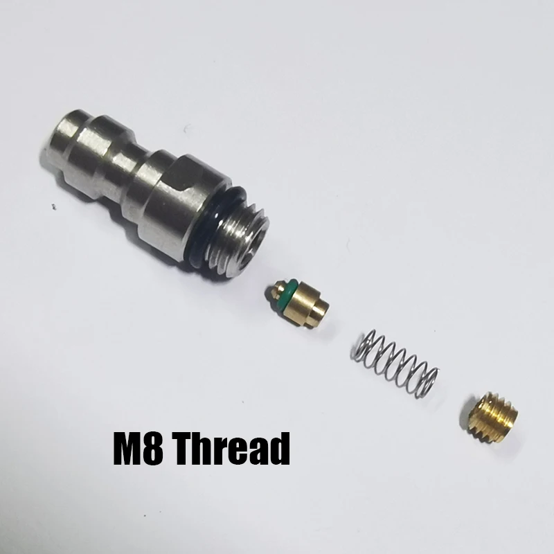 HPA Air 8mm Quick Disconnect Male Female Adaptor 8mm Fill Nipple High Pressure 1/8NPT 1/8BSP M10*1 M8*1 Stainless Steel