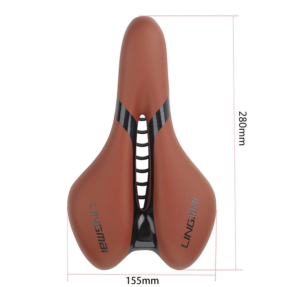 LINGMAI Bicycle Seat for Men and Women Waterproof Bike Saddle Soft Shock Absorbing MTB Mountain Road Bike Cushion Seat