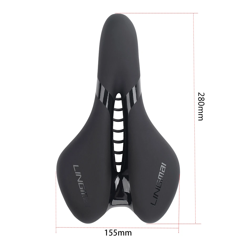 LINGMAI Bicycle Seat for Men and Women Waterproof Bike Saddle Soft Shock Absorbing MTB Mountain Road Bike Cushion Seat