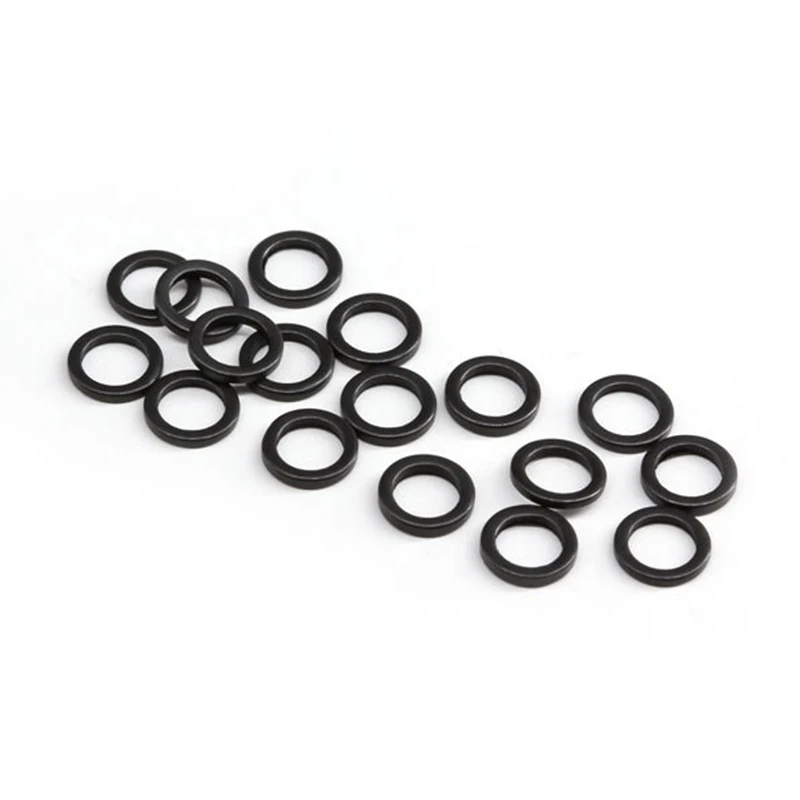 OUZEY 100Pcs Carp Fishing Round Connector Rig Ring Stainless Steel Quick Change Matt Black O rings Fishing Tackle Accessories