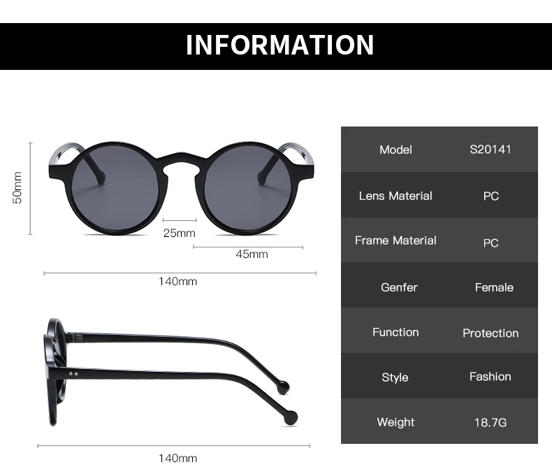Small Round Cycling Sunglasses Men Women Vintage Brand Designer Black Sun Glasses Rivet Shades Female Ladies UV400
