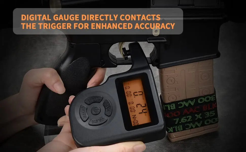 Professional Digital Trigger Pull Gauge 0-12 Lbs Scale 1 Oz Increments with LCD Display for Accurate Readings Trigger Pull Gauge