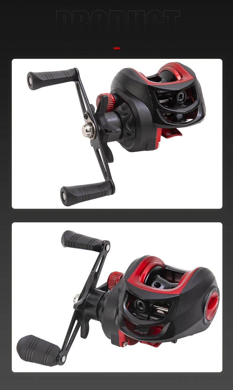 BILLINGS Baitcasting Reel BR Series,7.2:1 Gear Ratio 18+1BB,18LB Max Drag,Shallow Spool,Baitcasting Reel,For Freshwater Saltwate