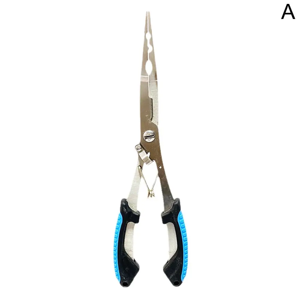 Fishing Pliers Long Nose Steel Hook Remover Cut Fishing Line Fishing Tied Hook Pliers Gripper For Freshwater Saltwater
