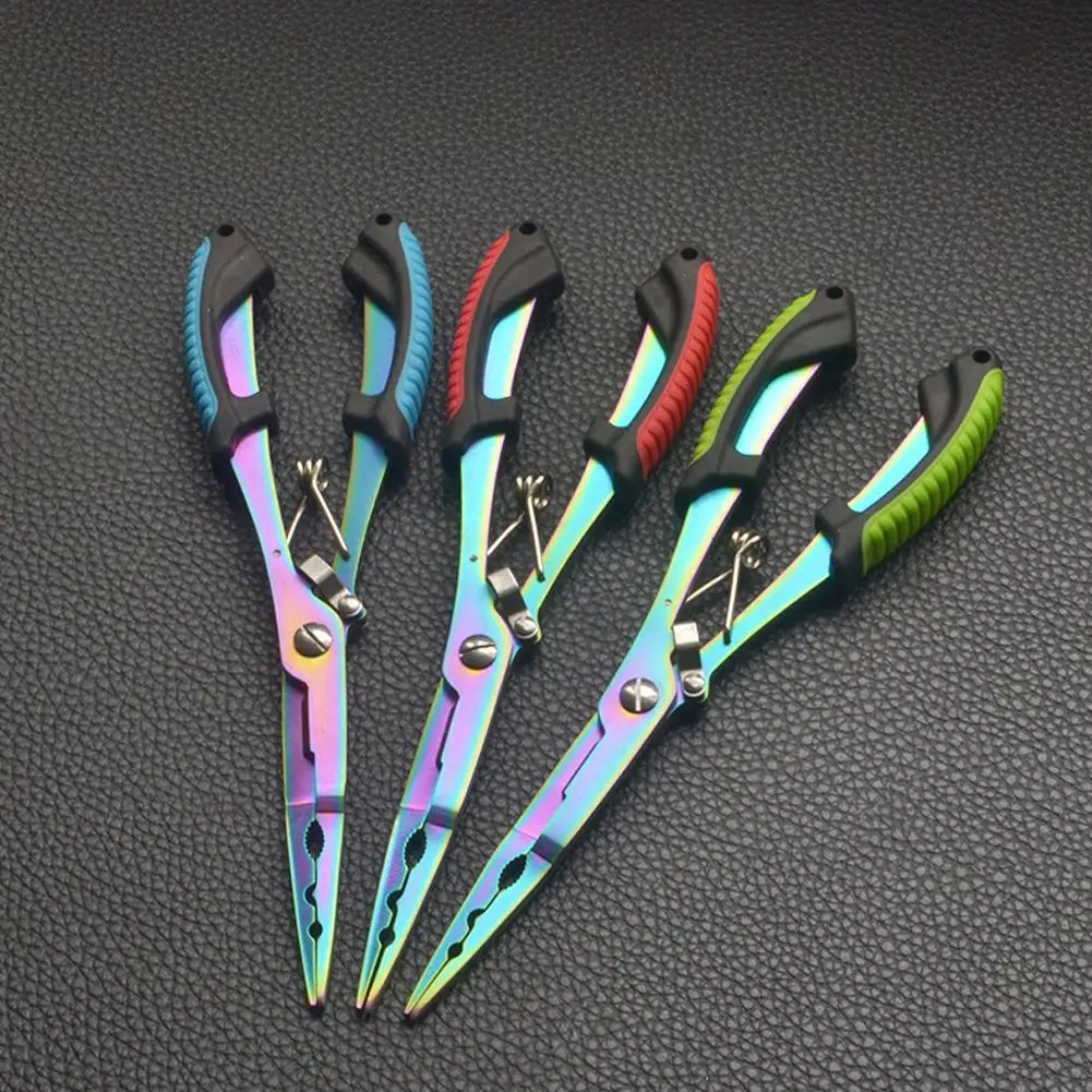 Fishing Pliers Long Nose Steel Hook Remover Cut Fishing Line Fishing Tied Hook Pliers Gripper For Freshwater Saltwater