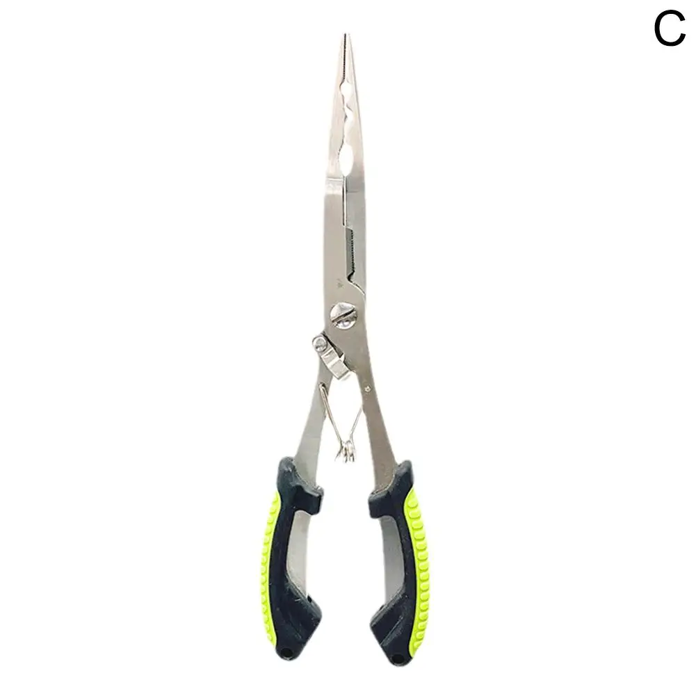 Fishing Pliers Long Nose Steel Hook Remover Cut Fishing Line Fishing Tied Hook Pliers Gripper For Freshwater Saltwater