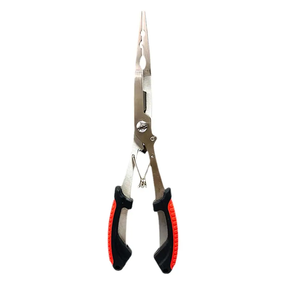 Fishing Pliers Long Nose Steel Hook Remover Cut Fishing Line Fishing Tied Hook Pliers Gripper For Freshwater Saltwater
