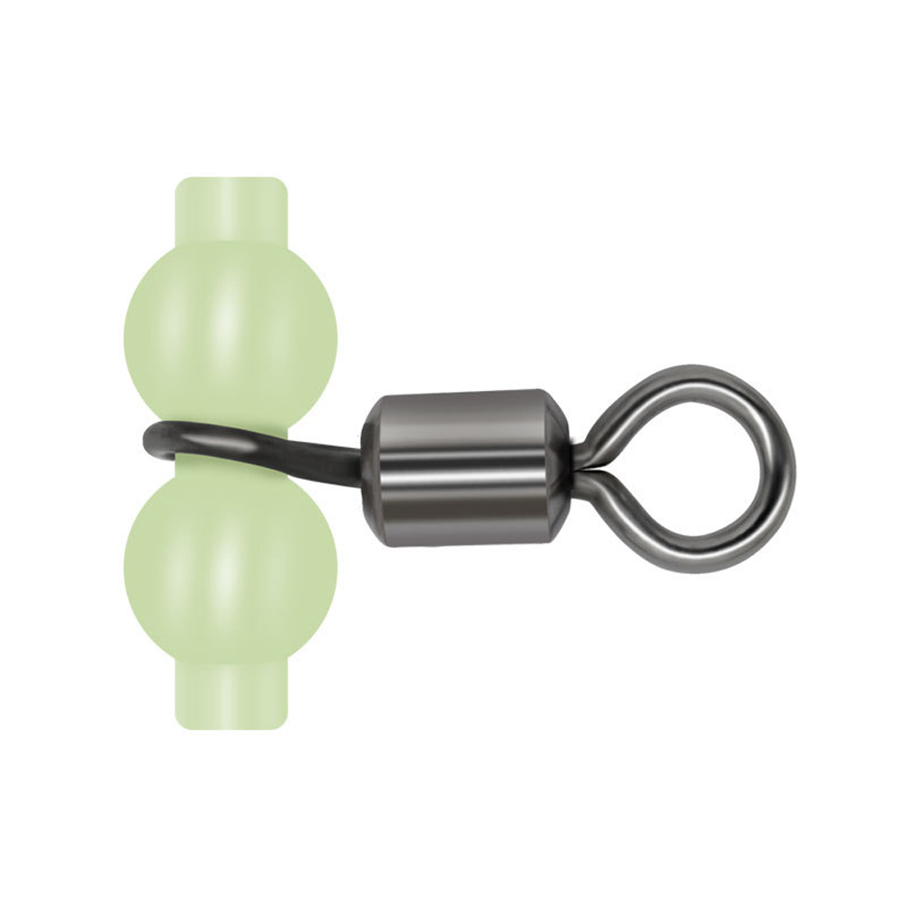 DNDYUJU 20pcs Fishing Barrel Rolling Swivels Luminous Gourd Fishing Lure Connector Brass Saltwater  Fishhook Fishing Tackle