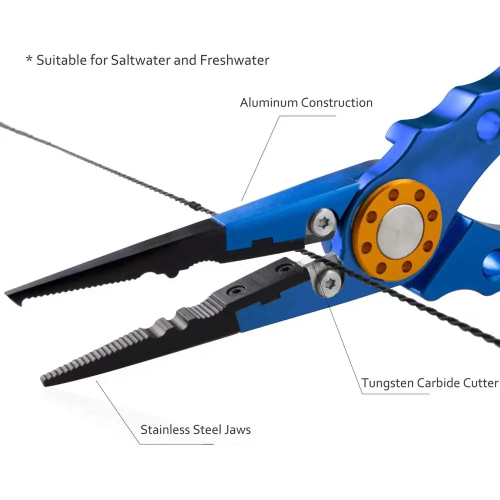 Fishing Pliers Aluminum Alloy scissors Hook Remover 150g 20CM Fishing Tools Line Cutter Multifunctional Knot Fishing Equipment