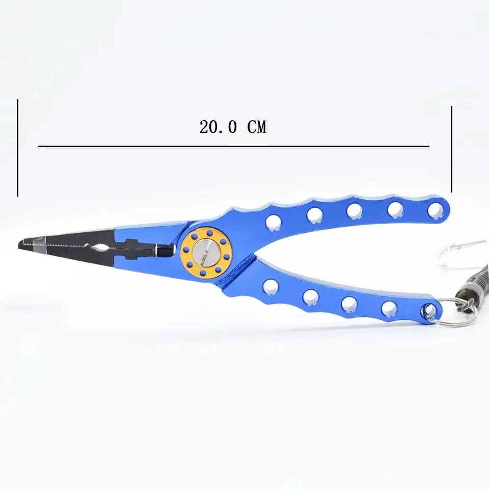 Fishing Pliers Aluminum Alloy scissors Hook Remover 150g 20CM Fishing Tools Line Cutter Multifunctional Knot Fishing Equipment