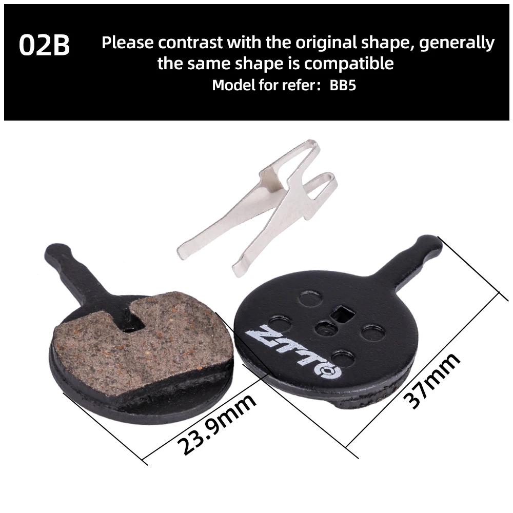 ZTTO 4Pairs MTB Semi Metal BIke Brake Pads Quiet Ceramic For Bicycle Disc Brake M8020 M6100 mt200 Guide Code E9 DB ER MT6 MT4