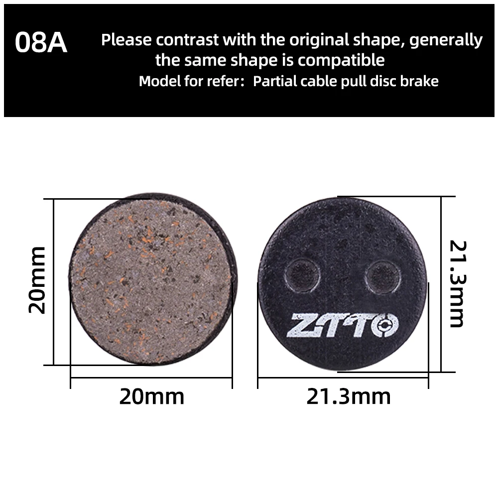 ZTTO 4Pairs MTB Semi Metal BIke Brake Pads Quiet Ceramic For Bicycle Disc Brake M8020 M6100 mt200 Guide Code E9 DB ER MT6 MT4