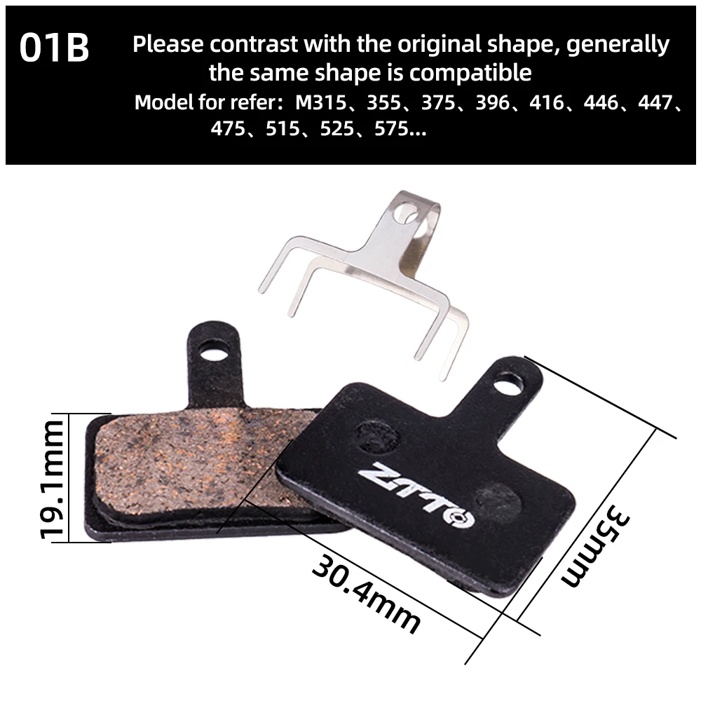 ZTTO 4Pairs MTB Semi Metal BIke Brake Pads Quiet Ceramic For Bicycle Disc Brake M8020 M6100 mt200 Guide Code E9 DB ER MT6 MT4