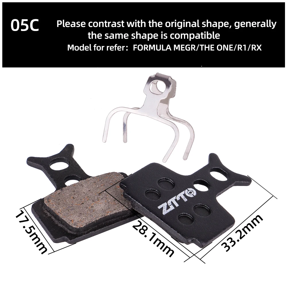 ZTTO 4Pairs MTB Semi Metal BIke Brake Pads Quiet Ceramic For Bicycle Disc Brake M8020 M6100 mt200 Guide Code E9 DB ER MT6 MT4