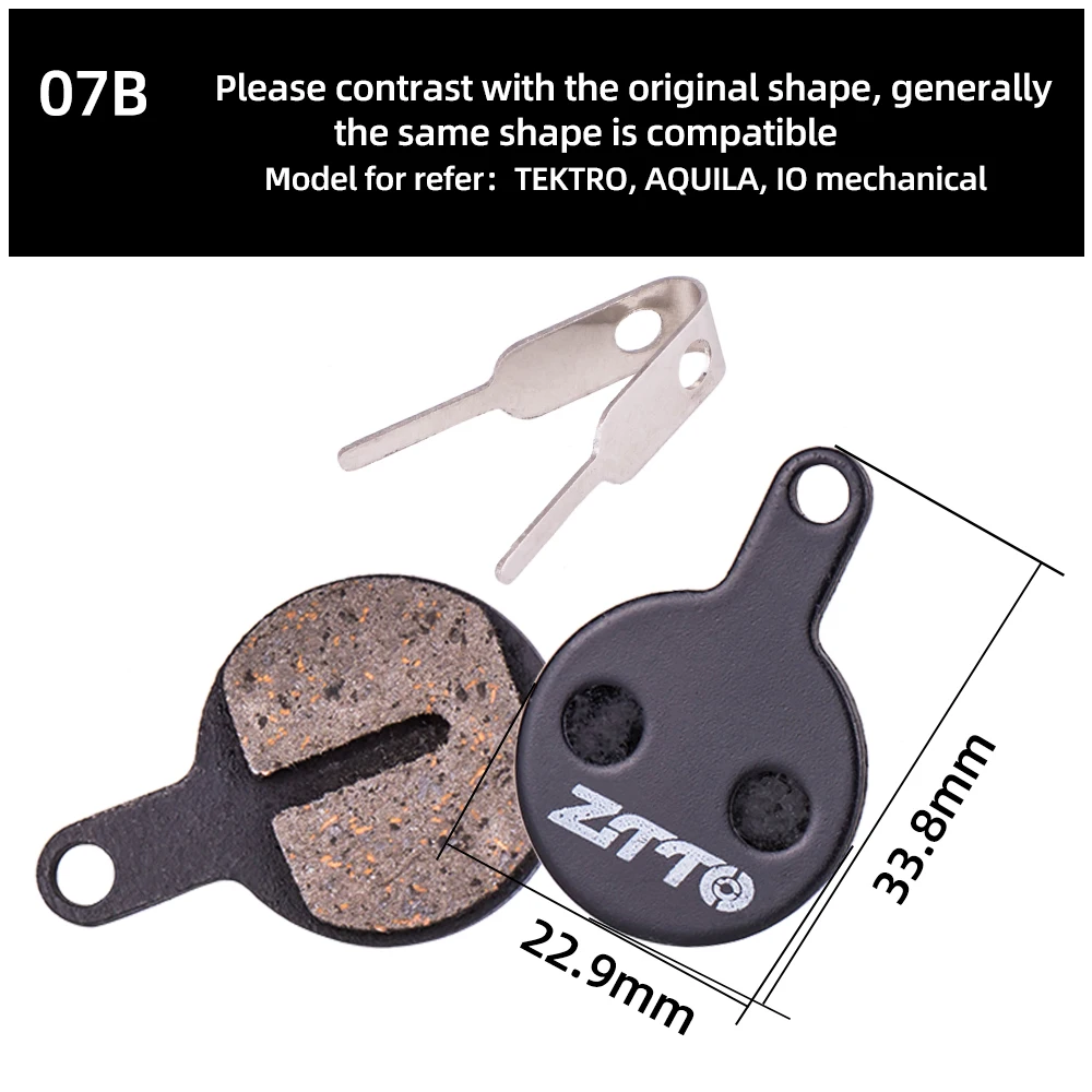 ZTTO 4Pairs MTB Semi Metal BIke Brake Pads Quiet Ceramic For Bicycle Disc Brake M8020 M6100 mt200 Guide Code E9 DB ER MT6 MT4