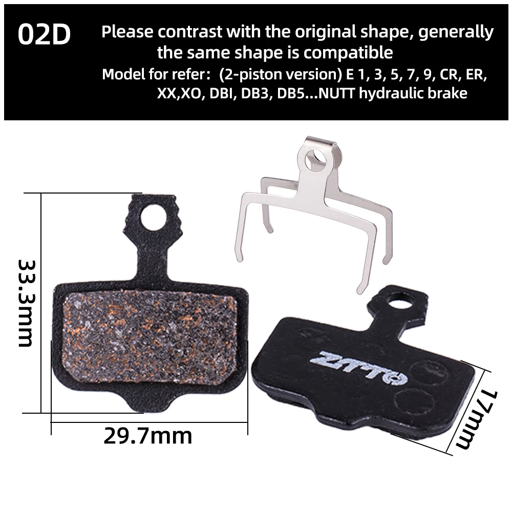 ZTTO 4Pairs MTB Semi Metal BIke Brake Pads Quiet Ceramic For Bicycle Disc Brake M8020 M6100 mt200 Guide Code E9 DB ER MT6 MT4