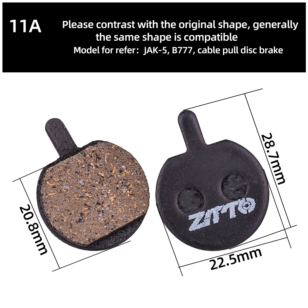 ZTTO 4Pairs MTB Semi Metal BIke Brake Pads Quiet Ceramic For Bicycle Disc Brake M8020 M6100 mt200 Guide Code E9 DB ER MT6 MT4